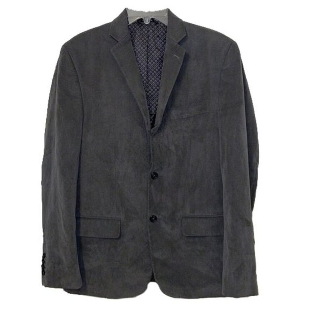 Murano Gray Two Button Suit Blazer Jacket Mens Size Medium Career Business